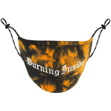 BURNING INSIDE MASK ORANGE/BLACK TIE DYE