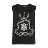 CREST TANK TOP BLACK