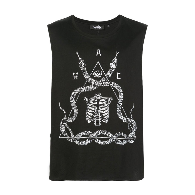 CREST TANK TOP BLACK