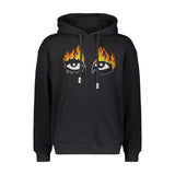 EYES ON FIRE HOODIE BLACK