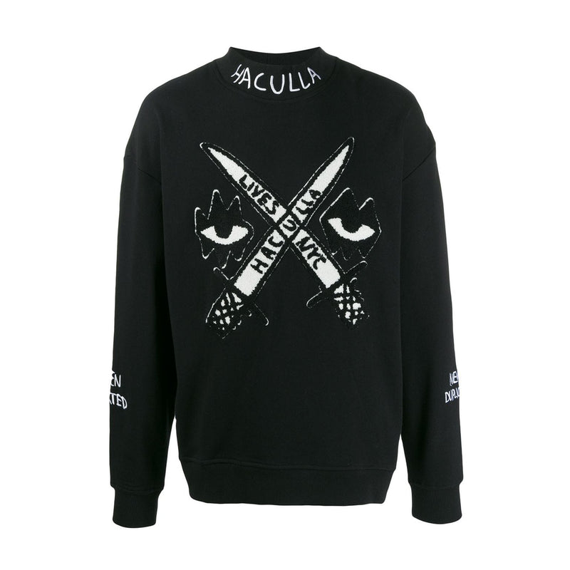 EYEZ AND SWORDZ MOCK NECK KNIT
