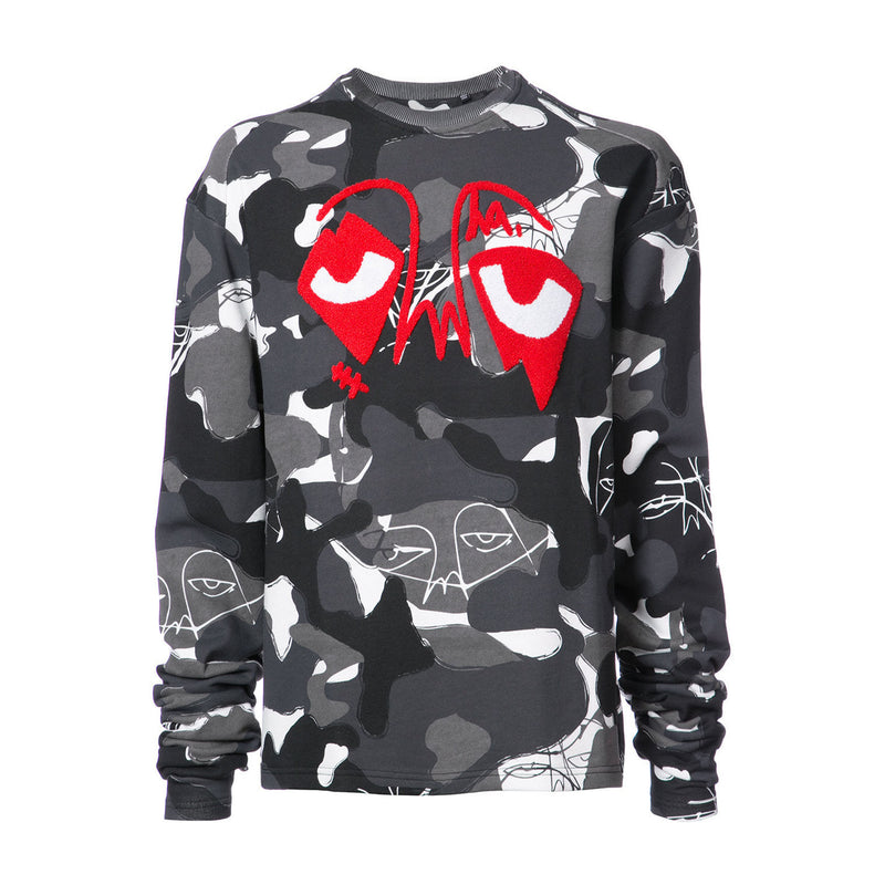 EYEZ OF DA WORLD CAMO CREWNECK