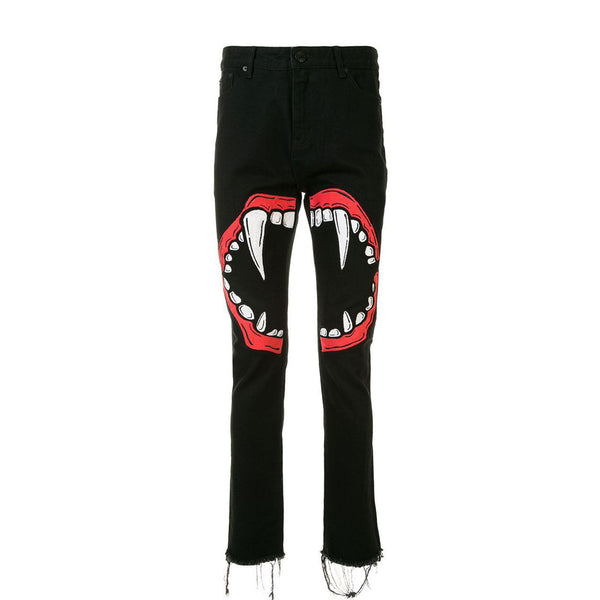 FANG LIP JEAN BLACK DENIM