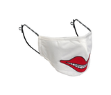 RED LIPS MASK WHITE