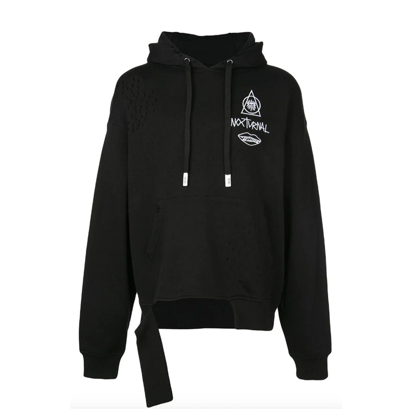 GUY AND HIS GUN DESTRUCTED HOODIE