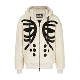 MASKED DROP SHOULDER HOODIE CREAM