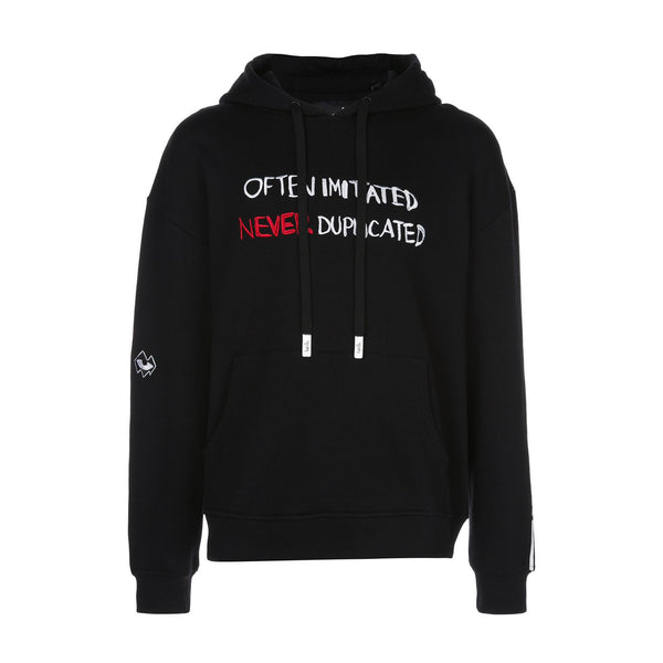 OFTEN IMITATED DROP SHOULDER HOODIE BLACK