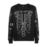RIBBED LONG SLEEVE TEE BLACK