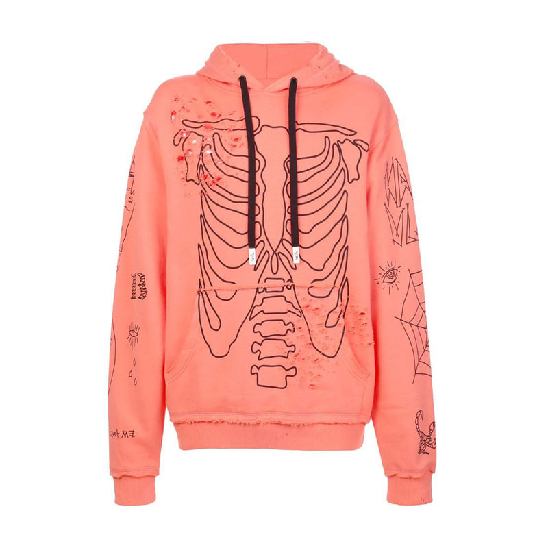 SING STANDARD SHOULDER HOODIE CORAL