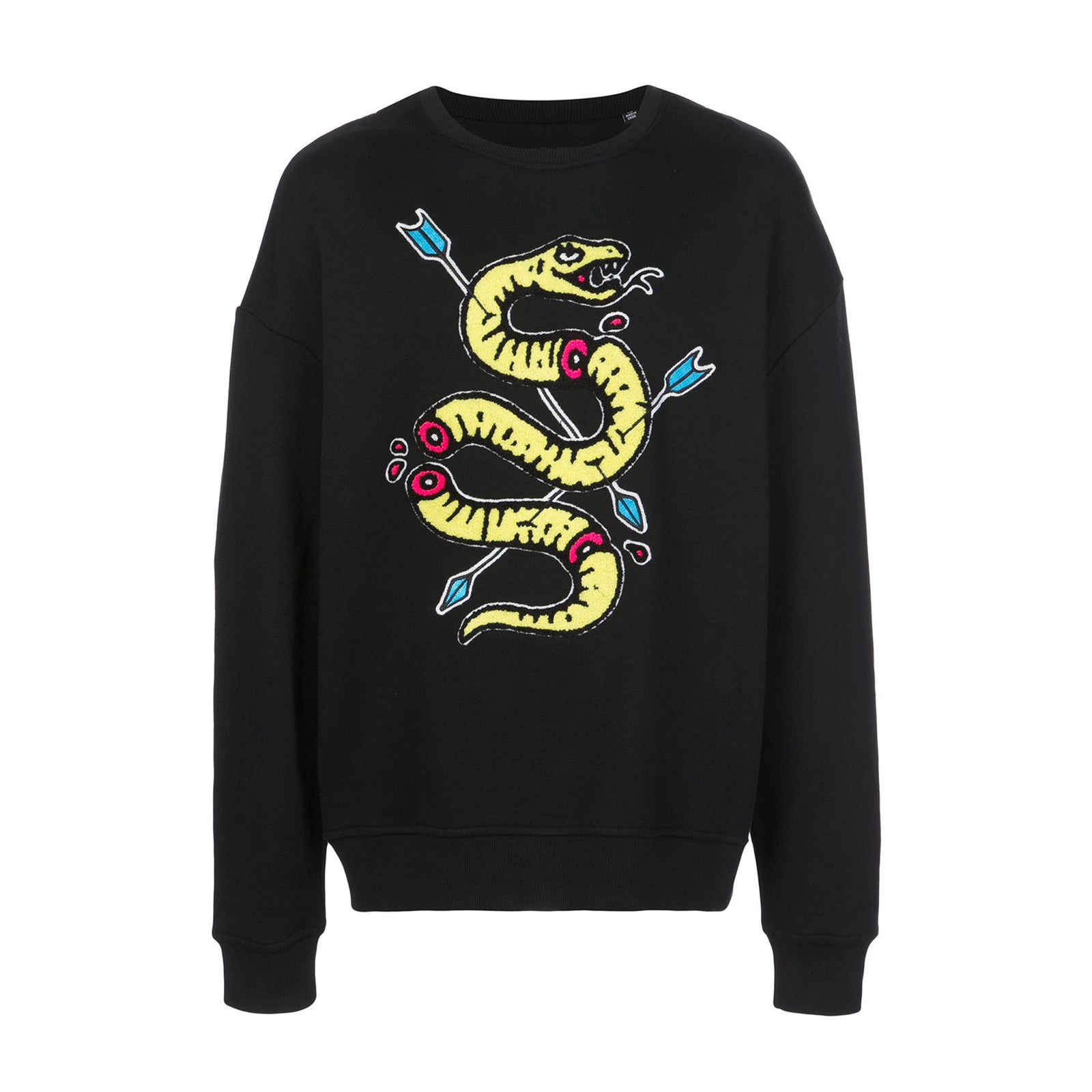 VENOM DROP SHOULDER CREWNECK BLACK – Haculla