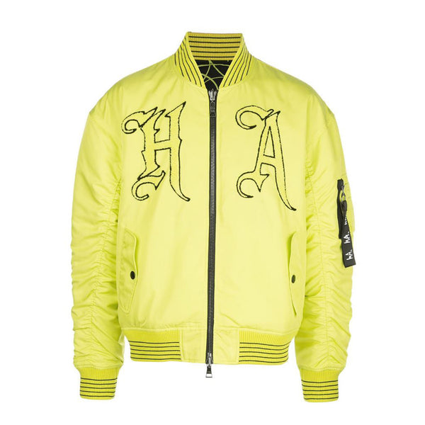 VENOM REVERSIBLE BOMBER JACKET BLACK/YELLOW – Haculla