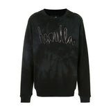 ZIPPER CREWNECK BLACK TIE DYE